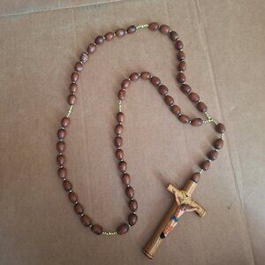 wooden rosary beads